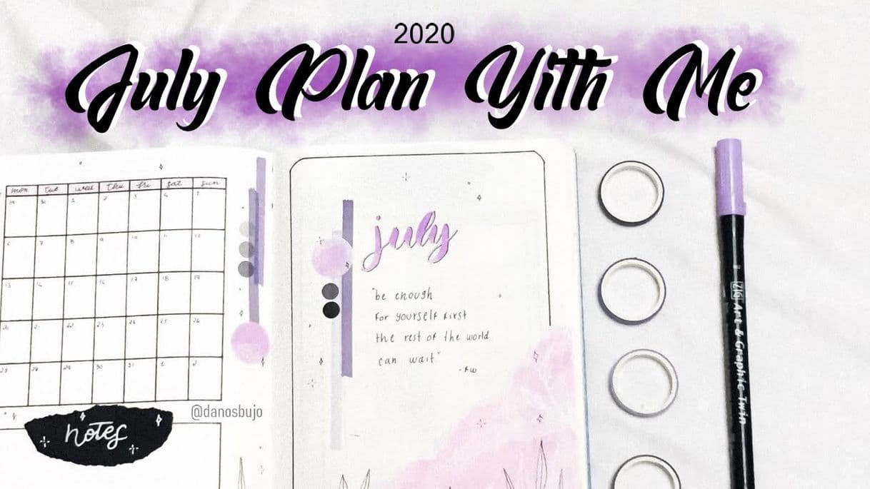 Moda July Plan With Me 2020 [DanosBujo]