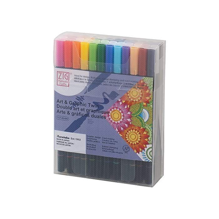 Producto Kuretake ZIG Art & Graphic Twin Marker 48 Color Set TUT-8048V