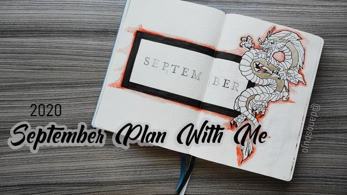 Moda PLAN WITH ME || September 2020 Bullet Journal Setup [Golden ...