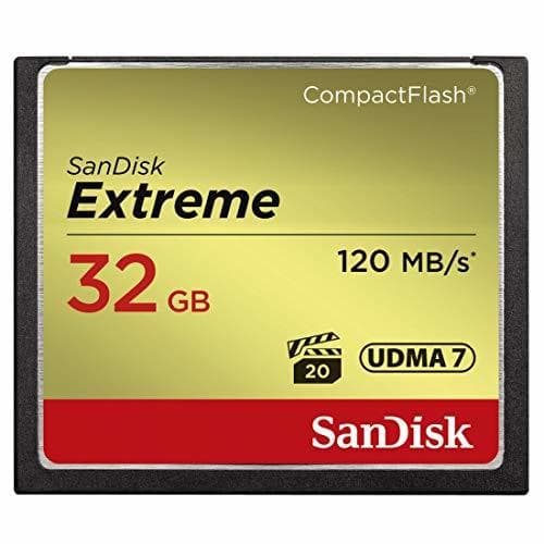 Electronic SanDisk SDCFXSB-032G-G46 - Tarjeta de Memoria Compact Flash de 32 GB