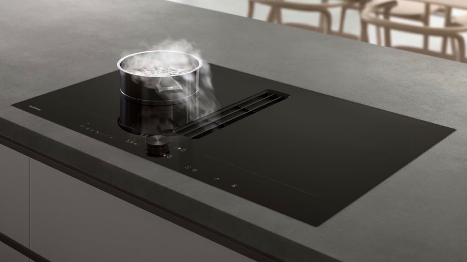 Producto Induction with downdraft ventilation