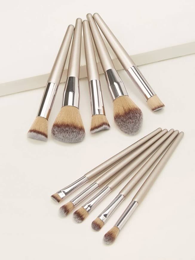 Producto Metallic Handle Makeup Brush 10pack