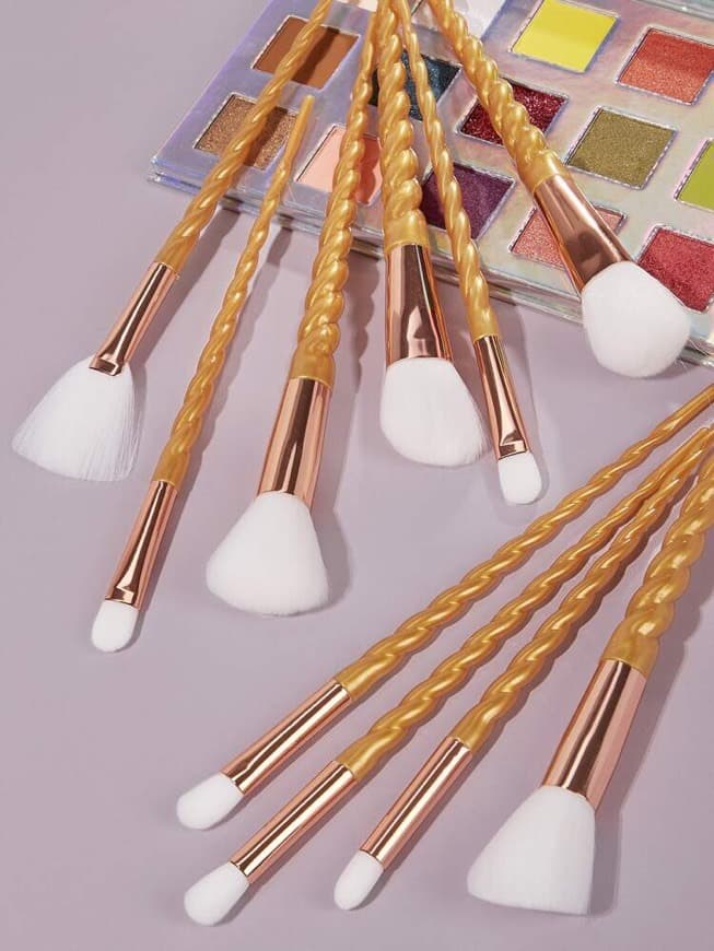 Producto 10pcs Spiral Handle Makeup Brush Set