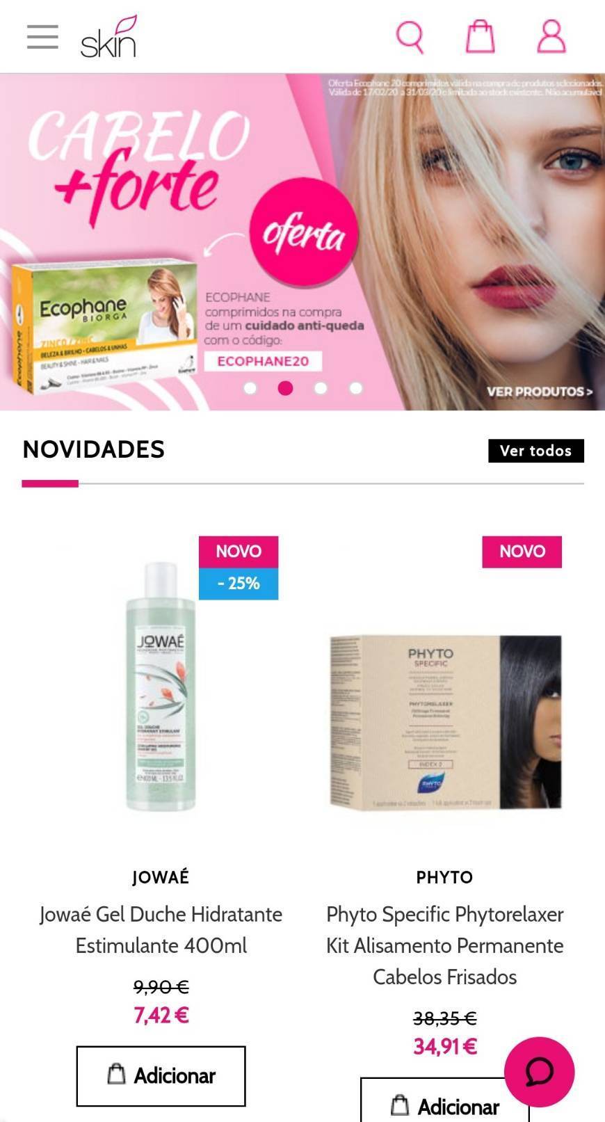 Moda Skin- site de venda de dermocosmética