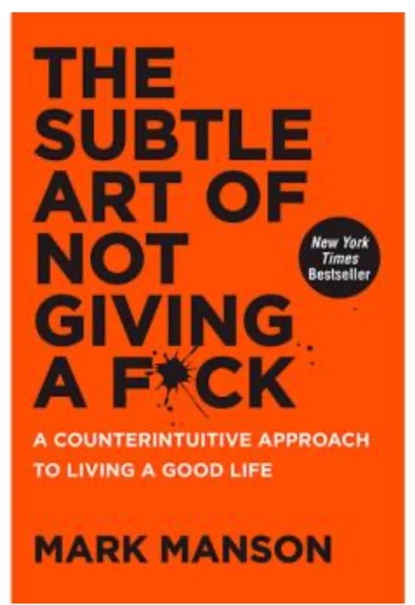 Book The subtle art of not giving a f4ck 