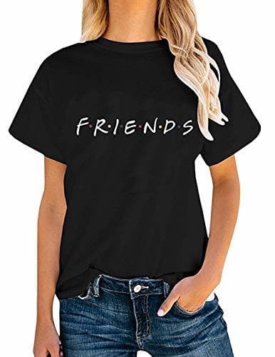 Producto T-Shirt Verano Mujer Camiseta Friends Serie TV Show Logo Camisas Manga Corta