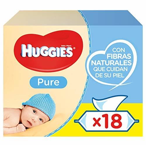 Product Huggies Pure Toallitas para Bebé - 18 paquetes de 56 unidades