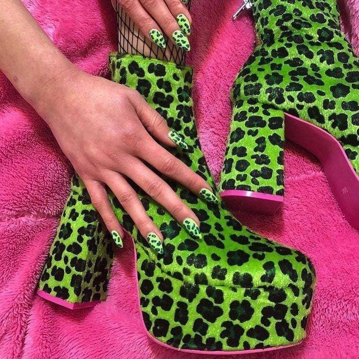 Moda Green cheetah