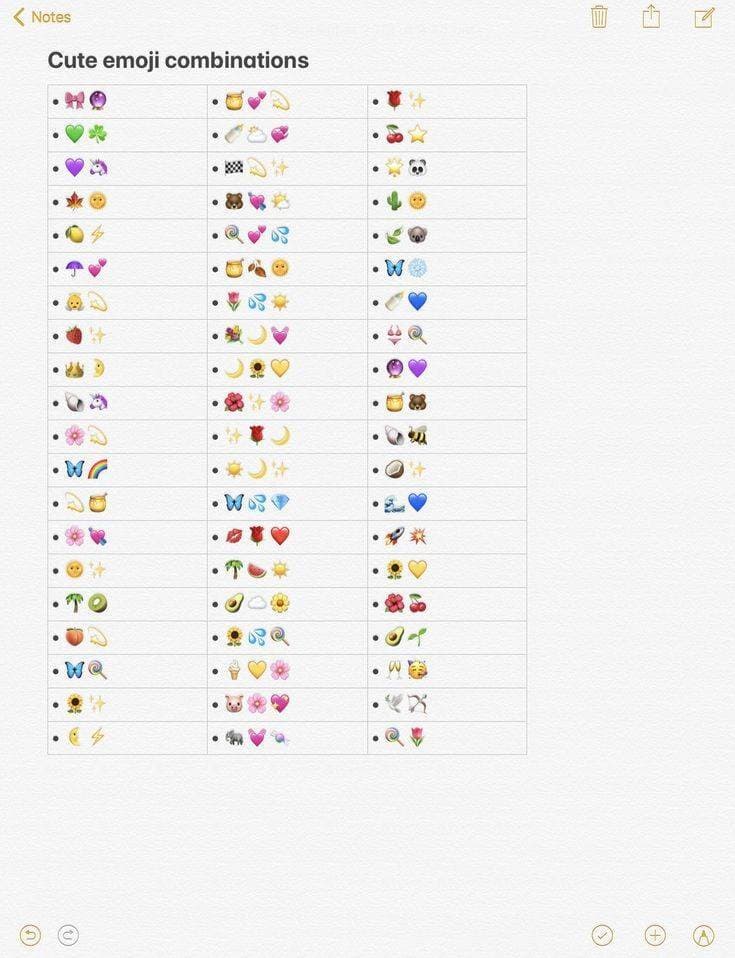 Moda Cute emojis grid