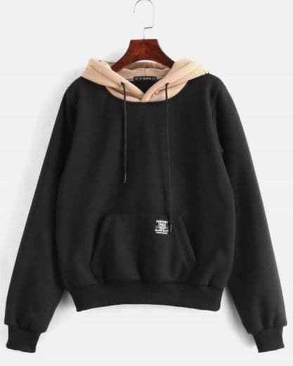 Fashion ZAFUL Pouch Pocket Fleece Pullover Hoodie