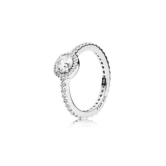 Moda Pandora para Mujer-Ring Elegancia clásica 925 Plata Blancos