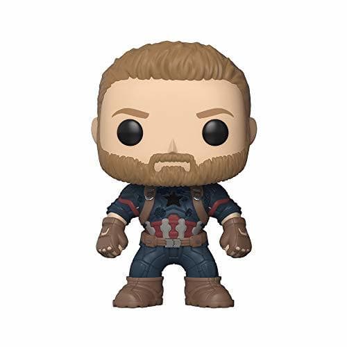 Game Funko Pop- Pop Marvel: Avengers: Infinity War-Captain America Figura De Vinilo, Multicolor,