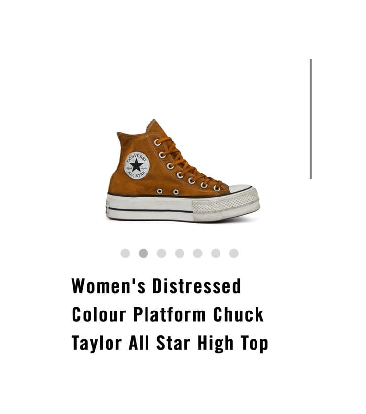 Producto All star platform gold