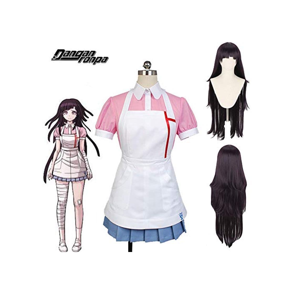 Producto Anime Super Dangan Ronpa 2 Mikan Tsumiki Danganronpa vestido Mikan Tsumiki Cosplay disfraces de fiesta de carnaval de Halloween para mujeres