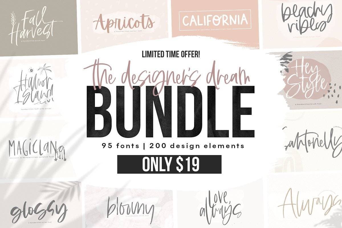 Product The Designer's Font BUNDLE