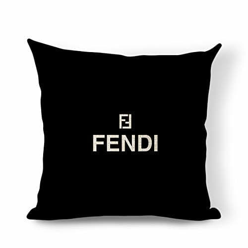 Product Fendi Mosnter Decor - Funda de almohada de lino y algodón