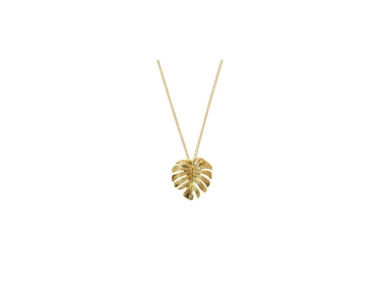 Moda Palm Tree Golden Necklace