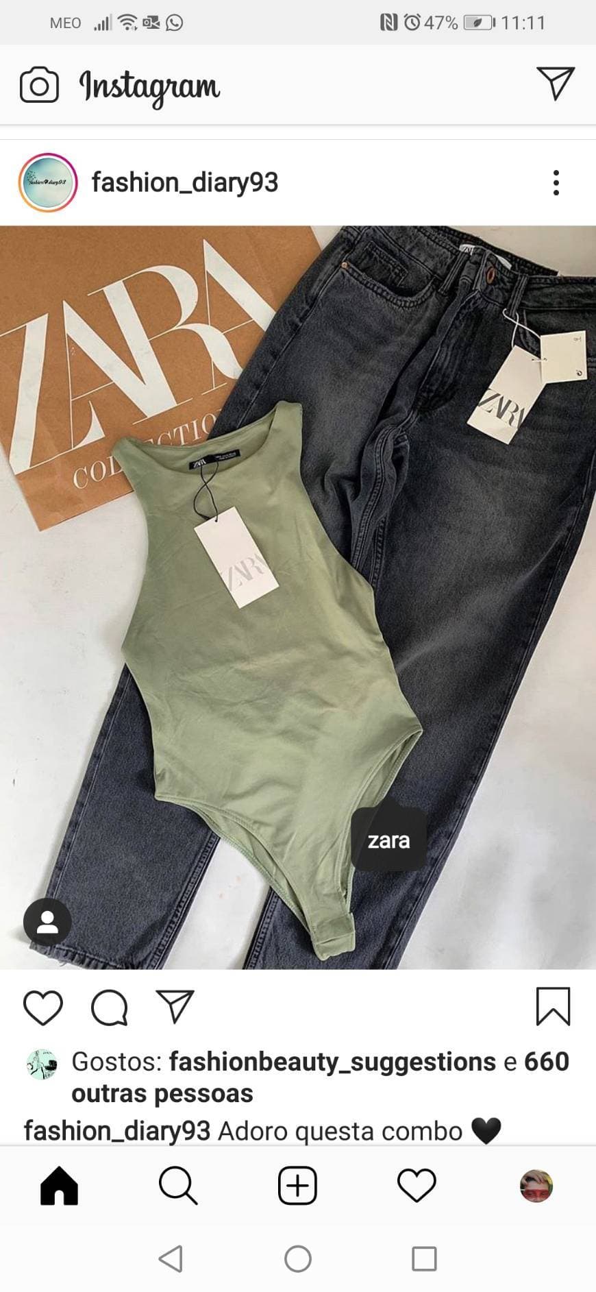 Product Body da Zara