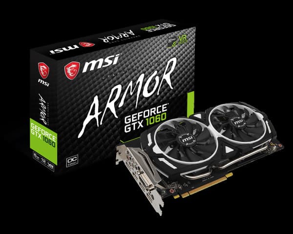 Producto Placa Gráfica MSI GTX 1060 Armor 6GB