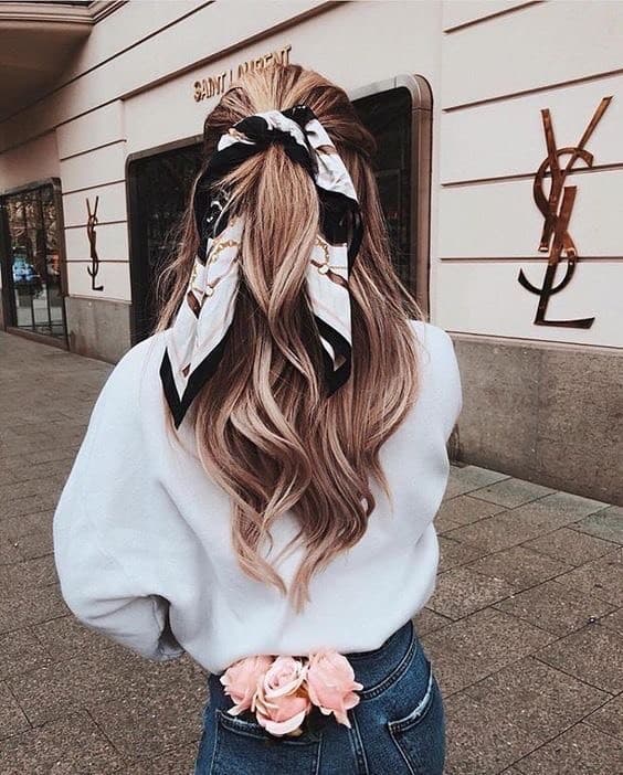 Moda Penteado com lenço 