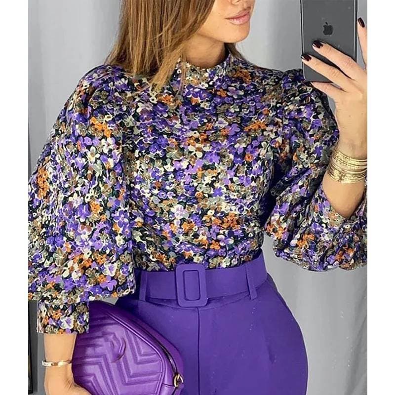 Moda Blusa feminina floral