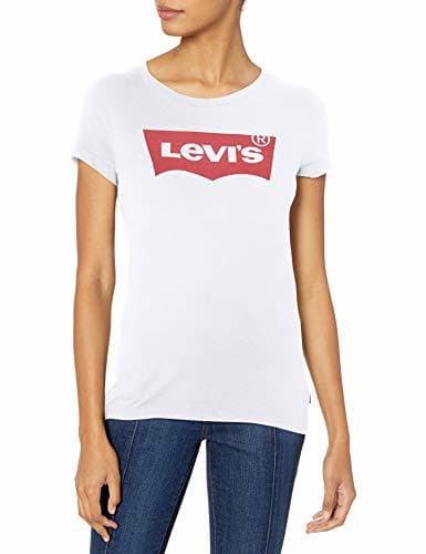 Product Levi's Women's Slim Crew Neck Tee Shirt, Core Batwing White