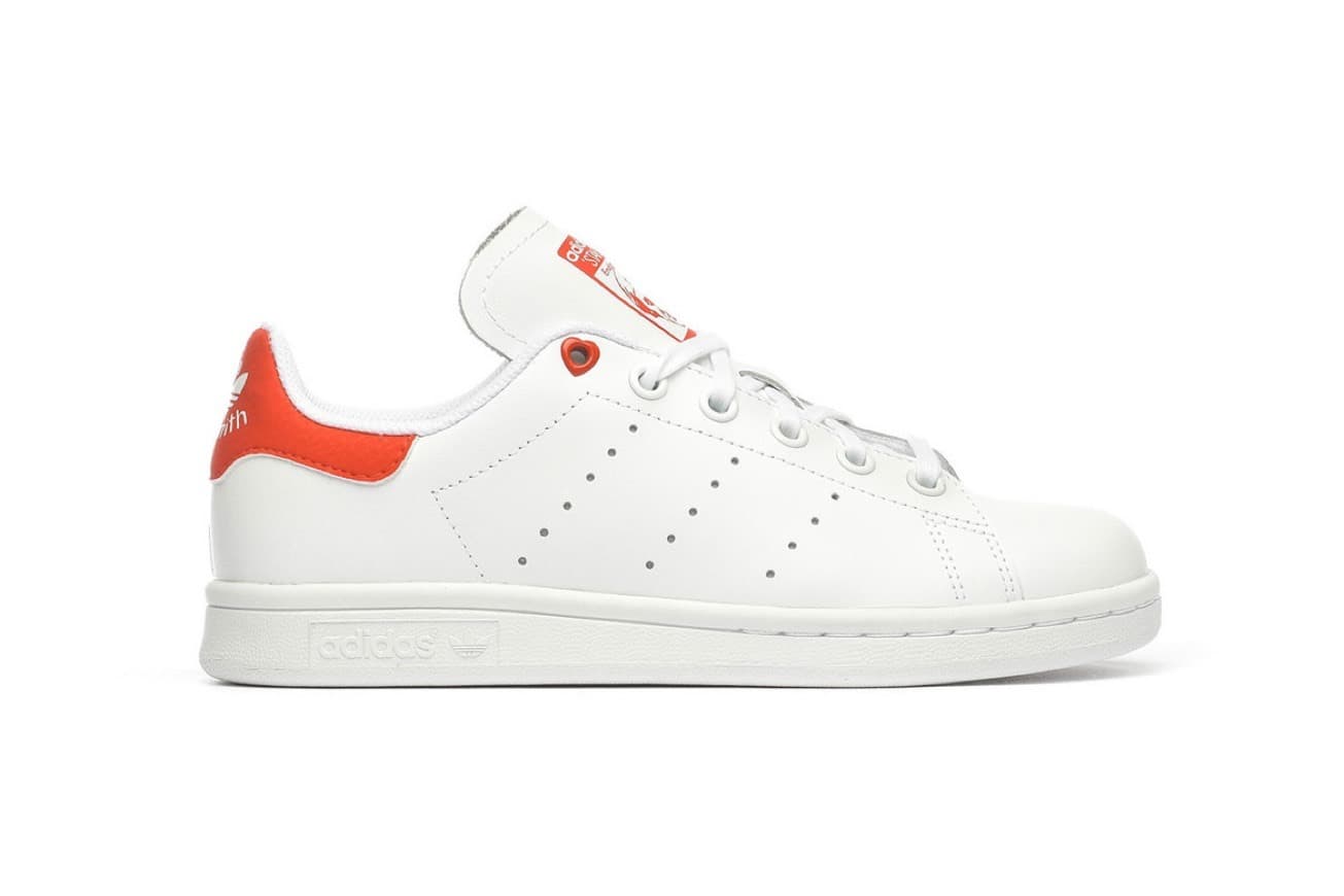 Moda adidas Stan Smith J, Zapatillas Unisex Niños,  Blanco