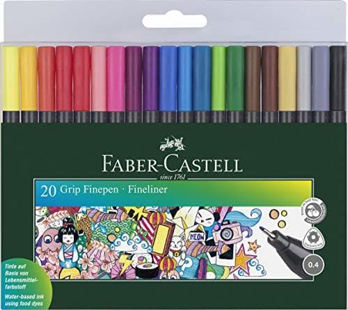 Producto ROTULADOR Fibra Faber Castell Grip FINEPEN 1516 Estuche de 20