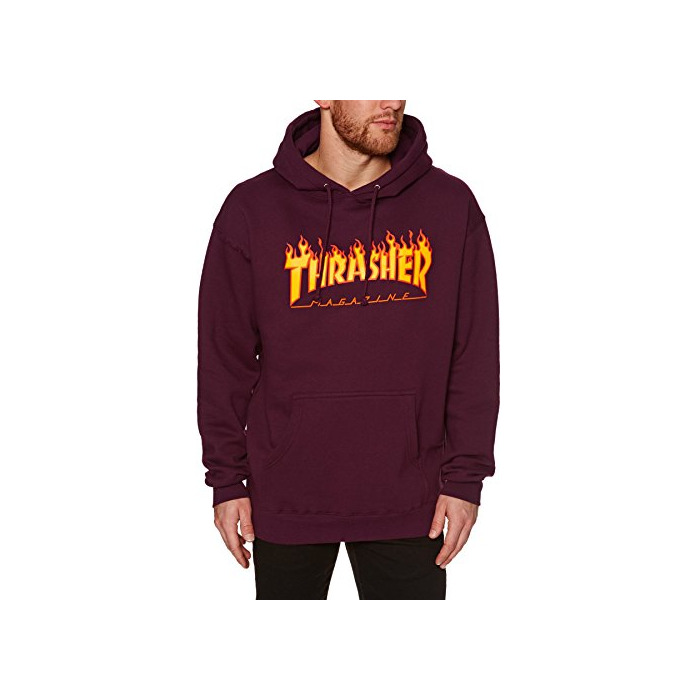 Moda Thrasher Flame Sudadera con capucha maroon