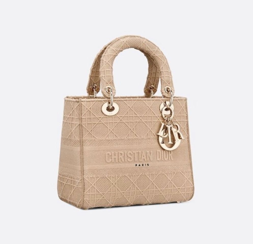 Producto DIOR MEDIUM BEIGE LADY D-LITE EMBROIDERED CANNAGE BAG