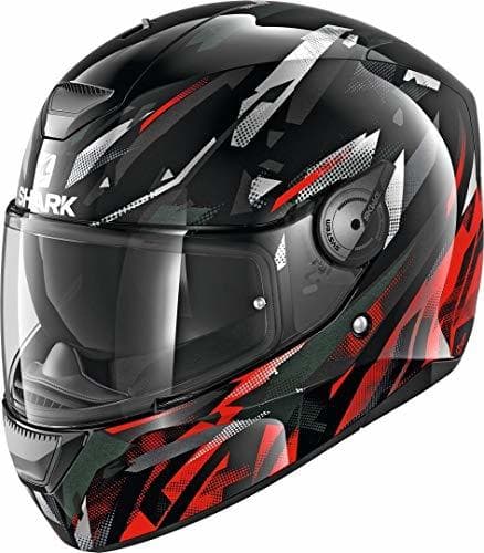 Product Shark Casco integral d-skwal kanhji negro blanco rojo KWR talla M