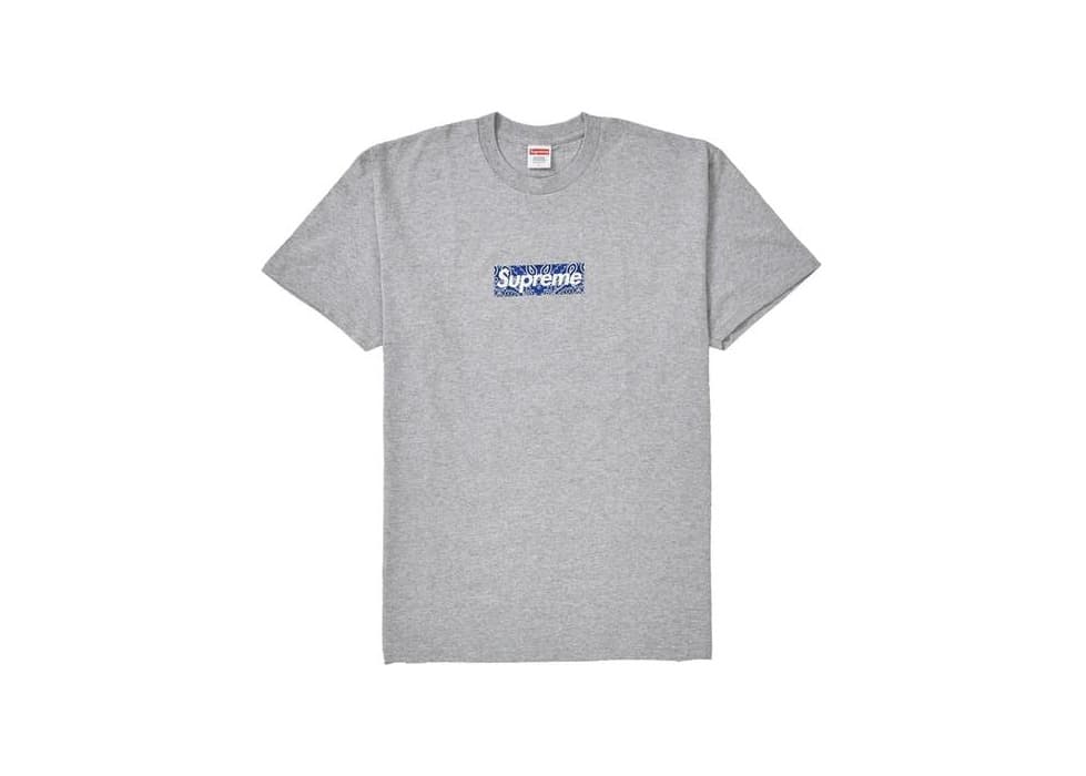 Producto Supreme Bandana Box Logo Tee Heather Grey