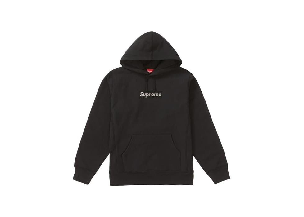 Producto Supreme Swarovski Box Logo Hooded Sweatshirt Black