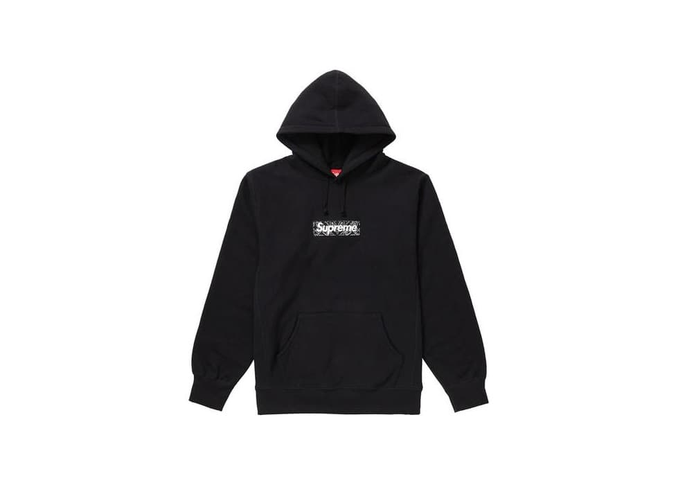 Producto Supreme Bandana Box Logo Hooded Sweatshirt Black