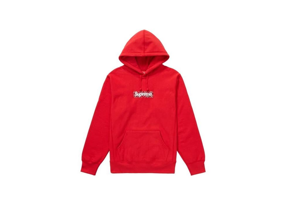 Product Supreme Bandana Box Logo Hooded Sweatshirt Red