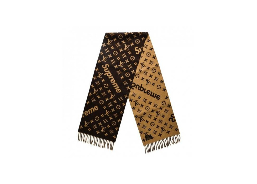 Product Supreme x Louis Vuitton Monogram Scarf Brown