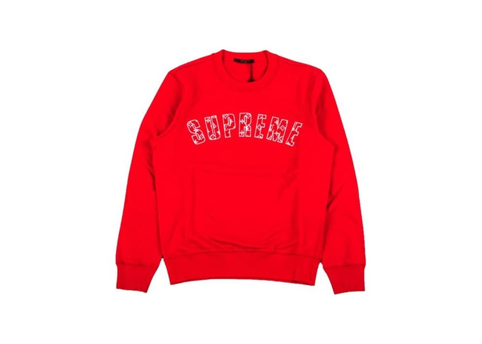 Product Supreme x Louis Vuitton Arc Logo Crewneck Red