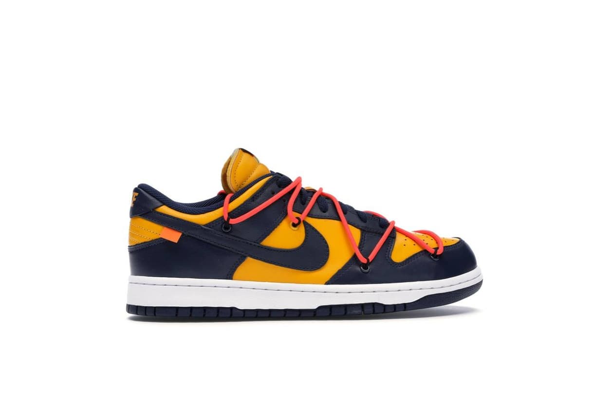 Producto Nike Dunk Low Off-White University Gold Midnight Navy