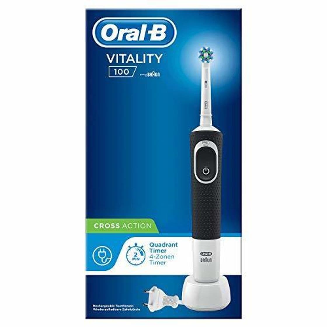 Belleza Oral-B Vitality 100 Cepillo Eléctrico Recargable con Tecnología de Braun