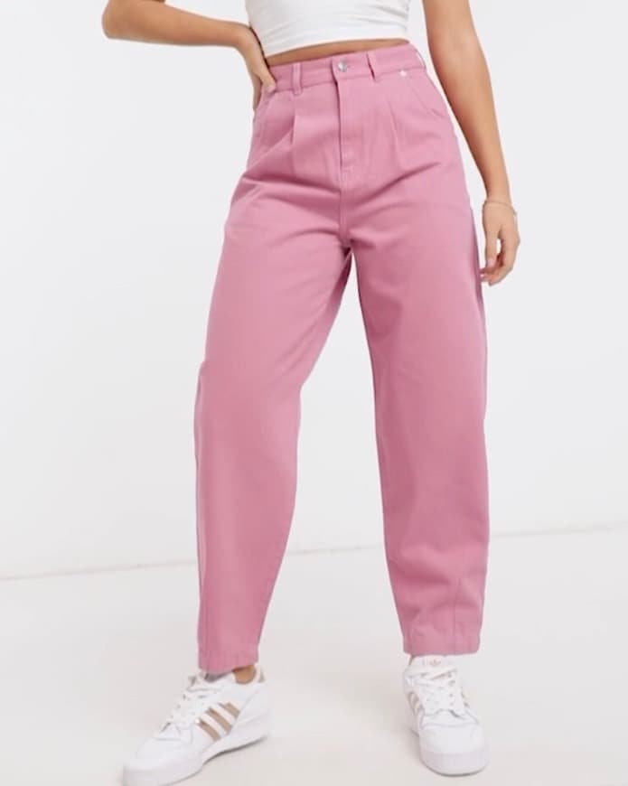 Product slouchy jeans in dusty rose