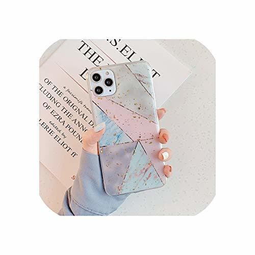 Electronic Wild-lOVE Gold Foil Geometric Marble Phone Case For iPhone 11 Pro MAX