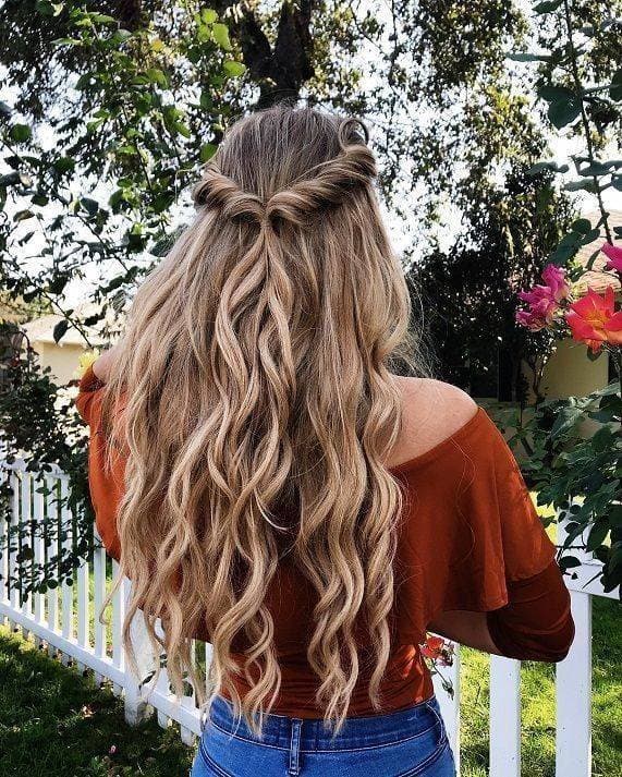 Moda Penteado simples e bonito 