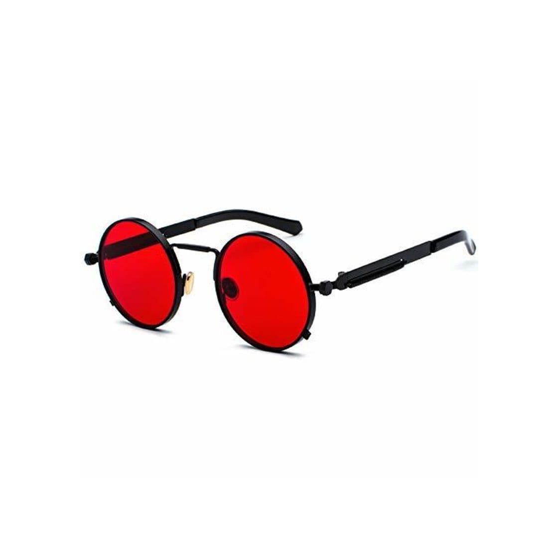 Producto Kennifer Steampunk redonda Retro Metálico gafas de sol para hombres y mujeres