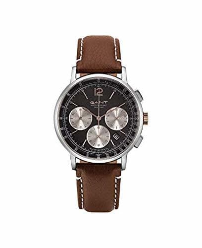 Fashion Gant Reloj Analógico para Hombre de Cuarzo con Correa en Cuero 7630043931035