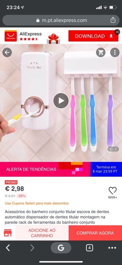 Producto Suporte escova dos dentes