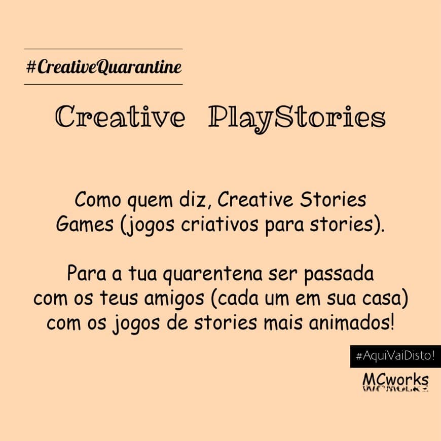 Fashion #CreativeQuarantine - Creative PlayStories