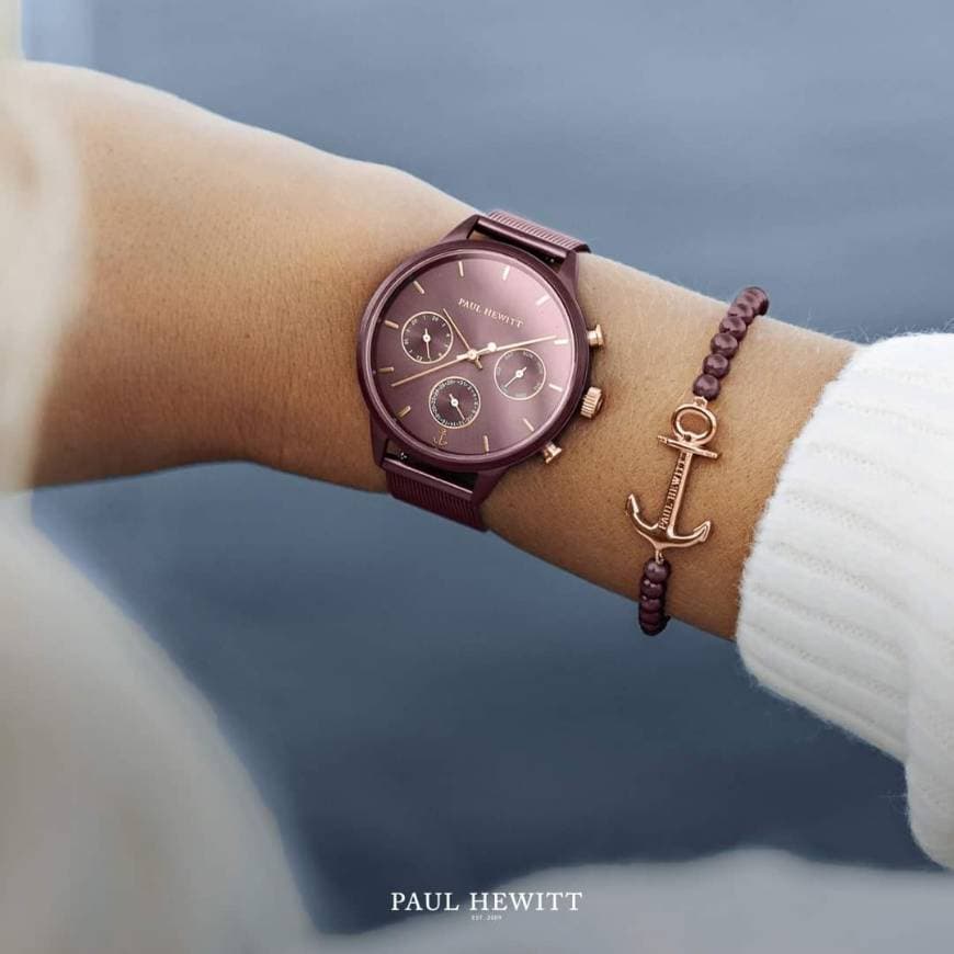 Producto Women's Watch Everpulse Dark Mauve » mesh strap