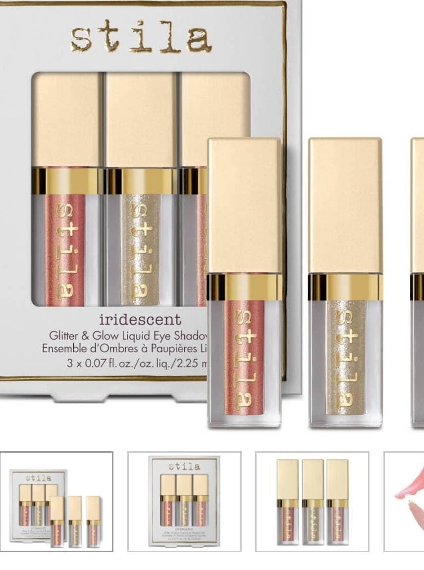 Product Stila Iridescent Glitter & Glow Duo Chrome Liquid Eyeshadow 