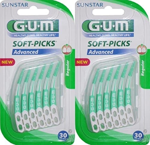 Lugar Gum Soft-Picks Advanced regular con estuche de viaje 2 x 30 piezas