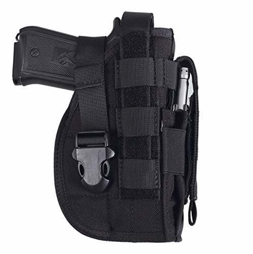 Lugar Gexgune Funda de Pistola táctica Universal Mano Derecha Molle Pistola de Pistola